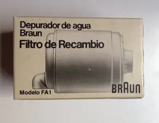 Depuradora y Filtro de Agua WF 1 - 1.800 Productos Braun diseñados por  Dieter Rams y su equipo